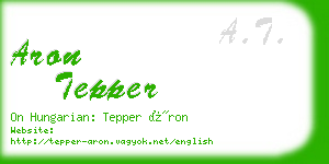 aron tepper business card